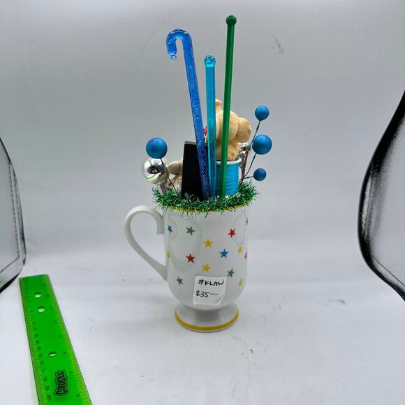 Elephant Party Birthday Assemblage Decor Decorations Kitschy Cute - Picture 9 of 10